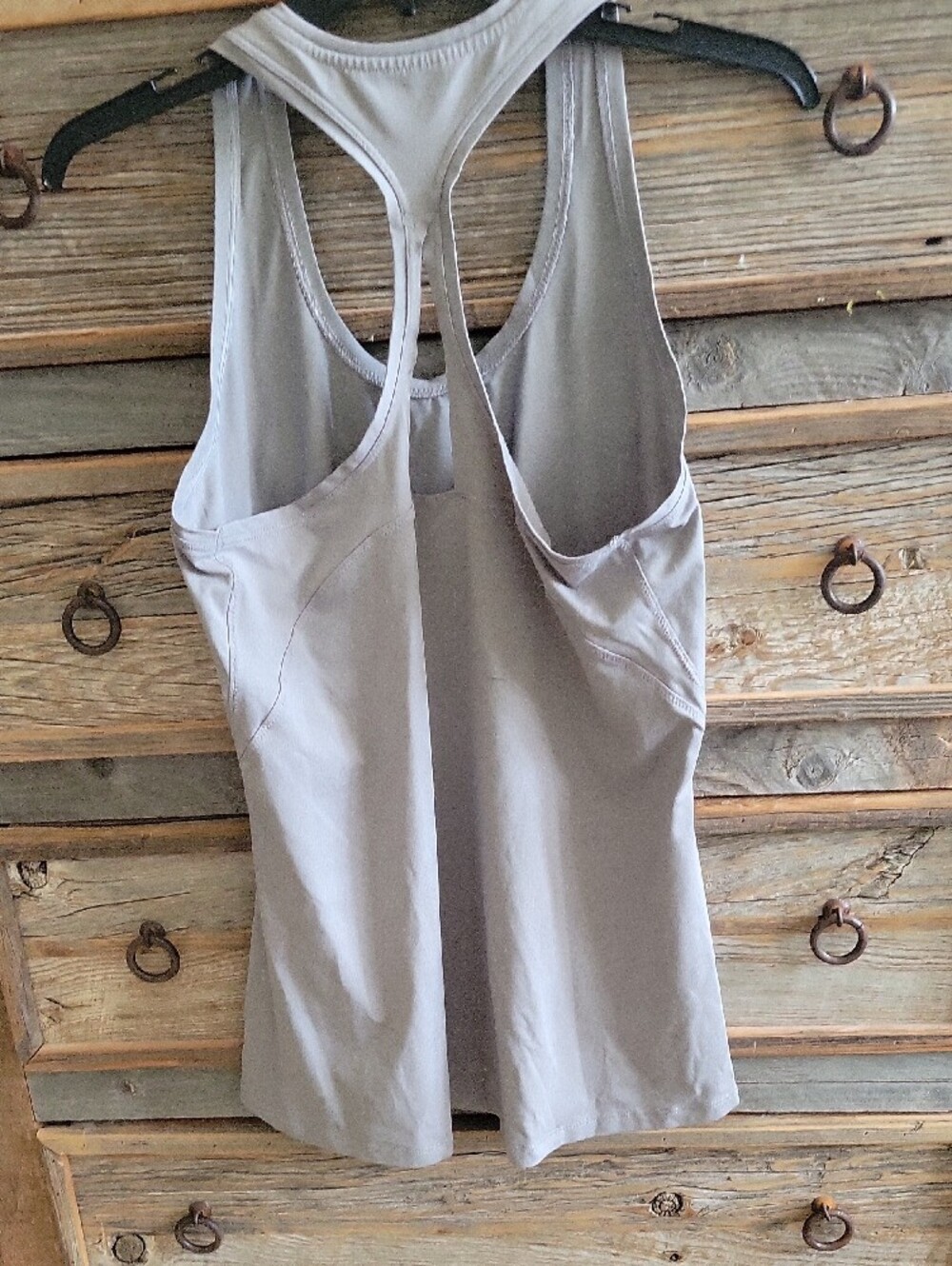 Athleta Light Gray Racerback Performance Tank - Picture 3 of 8